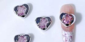 Accesorios de Nail Art en Circonita - Diseños Arco, Corazón, Luna e Irregular - Image 22