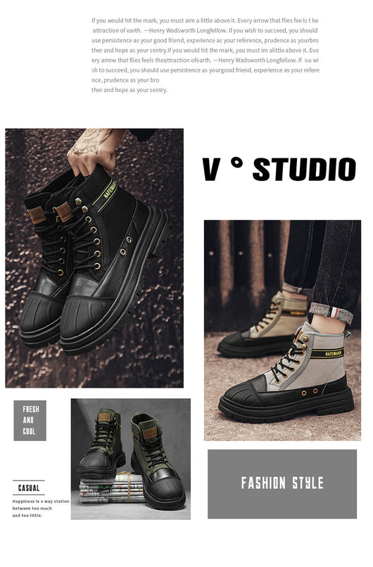 Botas Martin Altas Estilo Británico para Hombre - Image 22