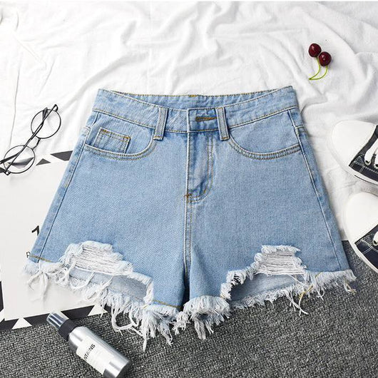 Shorts de Mezclilla Cintura Alta Elásticos Ajustados Efecto Reductor - Image 8