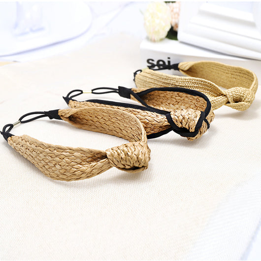 Diadema Tejida a Mano de Rafia Ancha - Accesorios para Cabello Literarios - Image 21