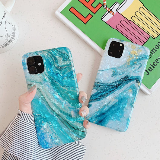 Funda iPhone Mármol Elegante con Logo Personalizado - Protección Suave - Image 6