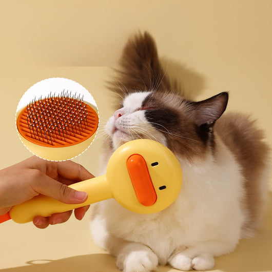 Peine Deslanador de Pato Amarillo para Gatos y Perros - Image 5