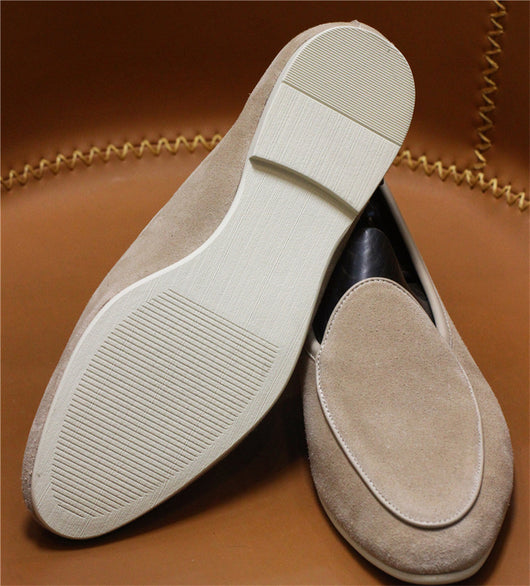 Zapatos Casuales de Cuero Retro sin Cordones para Hombre - Image 7
