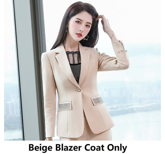Traje Ejecutivo Femenino Ajustado Elegancia Profesional - Image 5