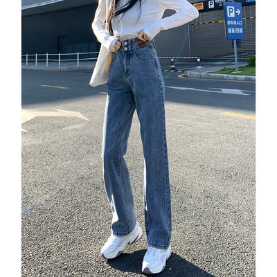 Pantalones Vaqueros de Cintura Alta y Pierna Ancha para Mujer - Image 2