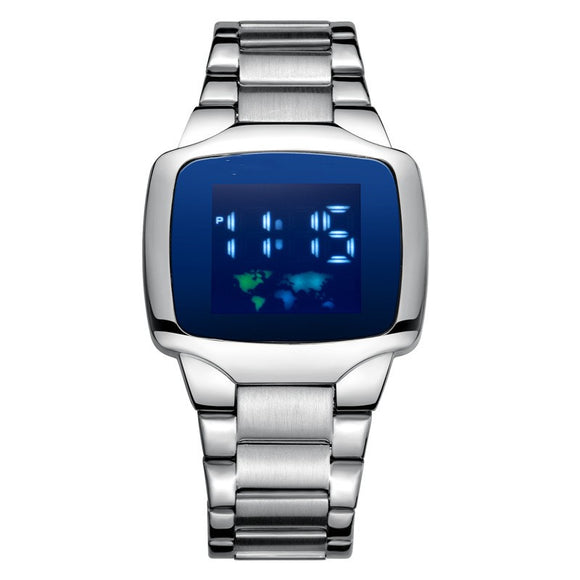 Relógio Esportivo Masculino com Pulseira de Aço Inoxidável