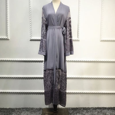 Cardigan Bordado Elegante para Mujer - Estilo Dubai