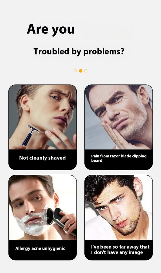 Afeitadora Flotante de Tres Cabezales con Anillo Doble para Hombre - Image 13