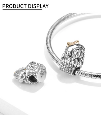 Pulsera DIY Oso de Plata 925 y Oro 14K - Sistema de Cuentas Intercambiables - Image 9