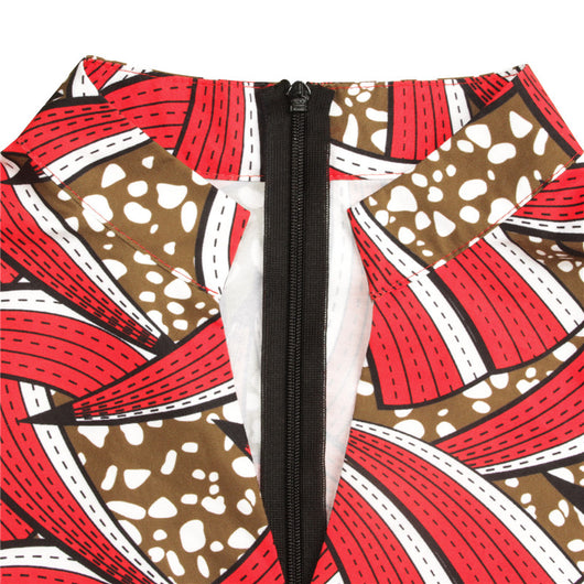 Vestido Otoñal para Mujer con Mangas Volantes Tres Cuartos e Impresión Digital - Image 10