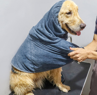 Bata de Baño para Perros en Algodón - Toalla Súper Absorbente - Image 17