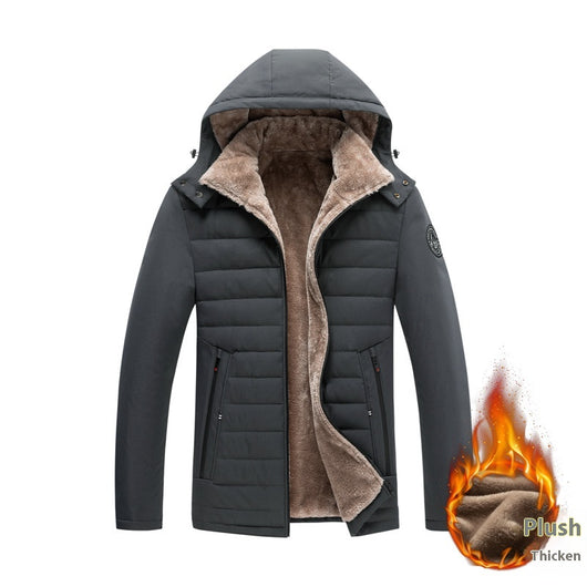 Abrigo Acolchado de Algodón para Adultos Mayores - Talla Grande Invierno - Image 4
