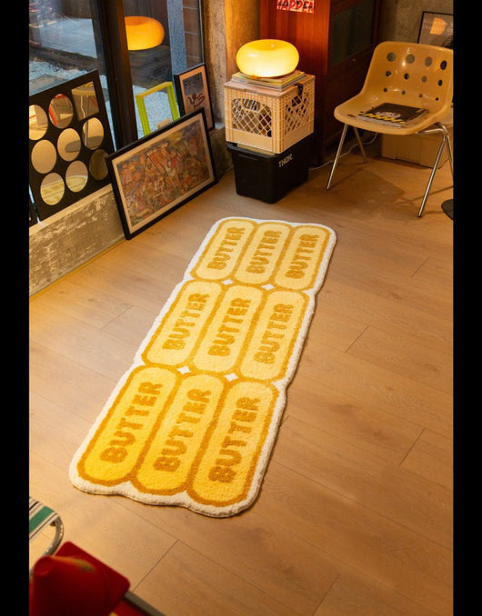 Alfombra Moderna de Felpa para Dormitorio con Letras en Relieve - Image 9