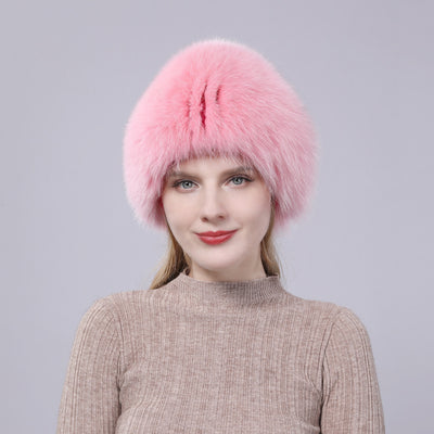 Gorro Tejido con Pelaje de Zorro - Protección Auditiva Cálida para Otoño e Invierno - Image 13