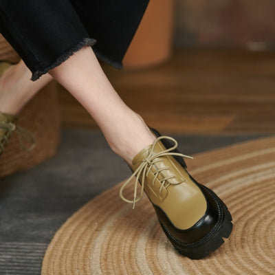 Zapatos Oxford Retro Británicos con Suela Gruesa para Mujer - Image 5