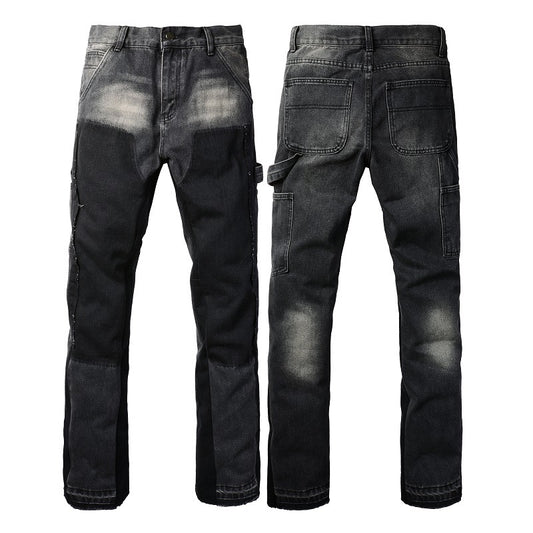 Jeans Retro de Contraste para Hombre - Image 2