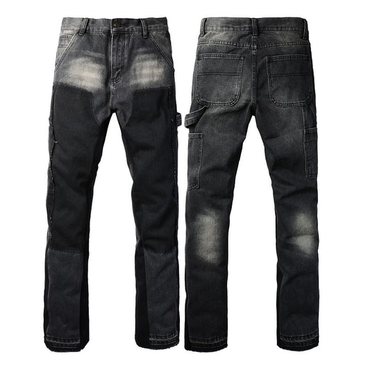 Jeans Retro de Contraste para Hombre - Image 2