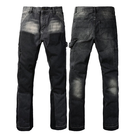 Jeans Retro de Contraste para Hombre