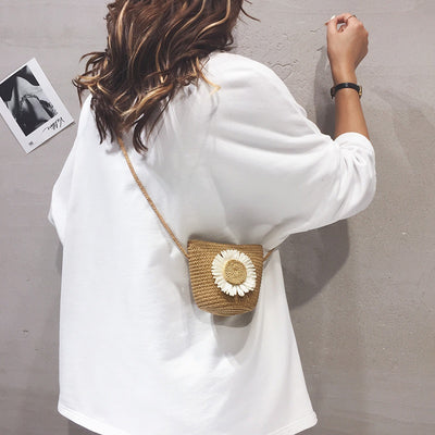 Bolso Tejido de Ratán para Playa – Estilo de Influencer