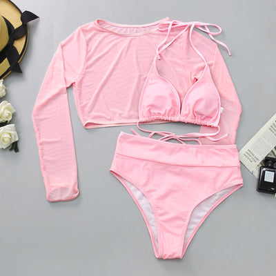 Bikini Deportivo de Tres Piezas con Malla Transpirable - Image 4