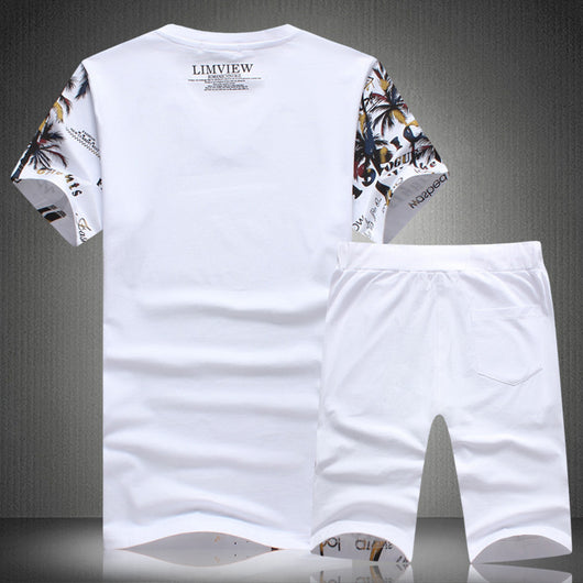 Conjunto Deportivo Casual para Hombre - Playera y Shorts Estampados - Image 8