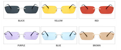 Gafas de Sol Rectangulares sin Marco - Protección Visual Premium - Image 8