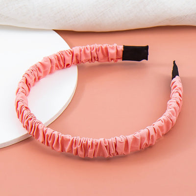 Diadema Plisada de Tela Estilo Retro Francés Versátil para Chicas - Image 6