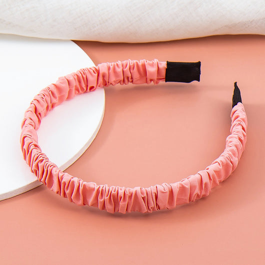Diadema Plisada de Tela Estilo Retro Francés Versátil para Chicas - Image 6