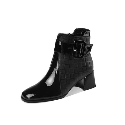 Botines Puntiagudos con Tacón Robusto para Mujer - Image 10