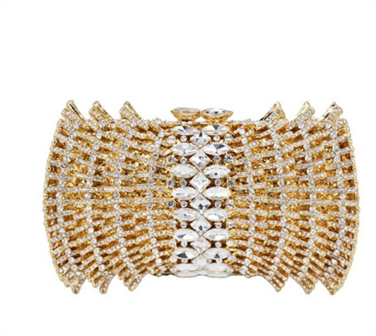 Cartera Clutch Vacía con Diamantes - Estuche Rígido de Lujo - Image 36