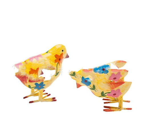 Gallina Decorativa de Metal Pintado a Mano - Image 5