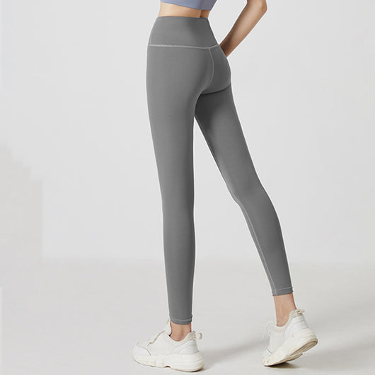 Leggins Deportivos Mujer Cintura Alta Levanta Glúteos Tela Elástica Melocotón - Image 8