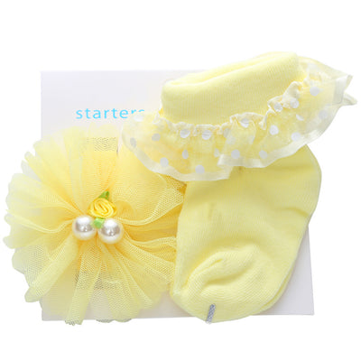 Conjunto de Calcetines y Diadema de Encaje Princesa para Bebé - Image 10
