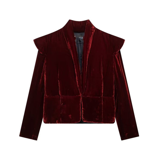 Chaqueta Abrigo Terciopelo Mujer Otoño Multiusos