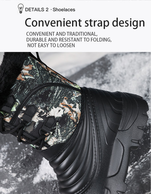 Botas de Nieve para Hombre Talla Grande con Forro Polar - Calidez Extrema - Image 14