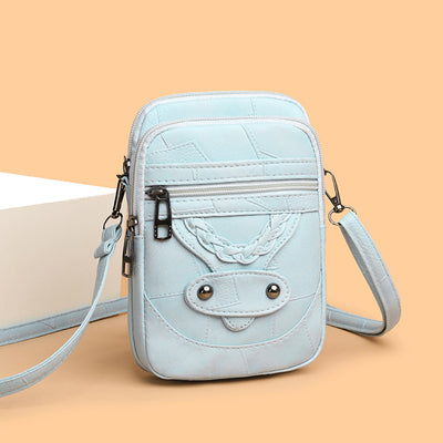 Bolsa para Celular de Cuero Suave Estilo Retro Fashionable