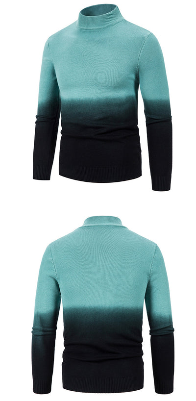 Suéter Térmico Degradado Cuello Medio para Hombre - Image 11