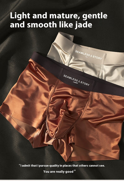 Calzoncillos de Seda de Hielo Lujo Satinado para Hombre - Image 19