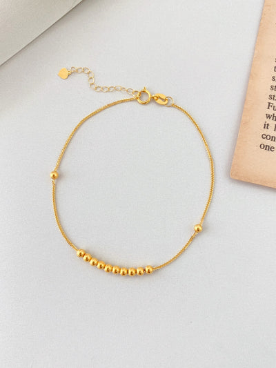 Collar de Oro 18K Chopin con Dije de Cuentas de la Suerte - Image 8