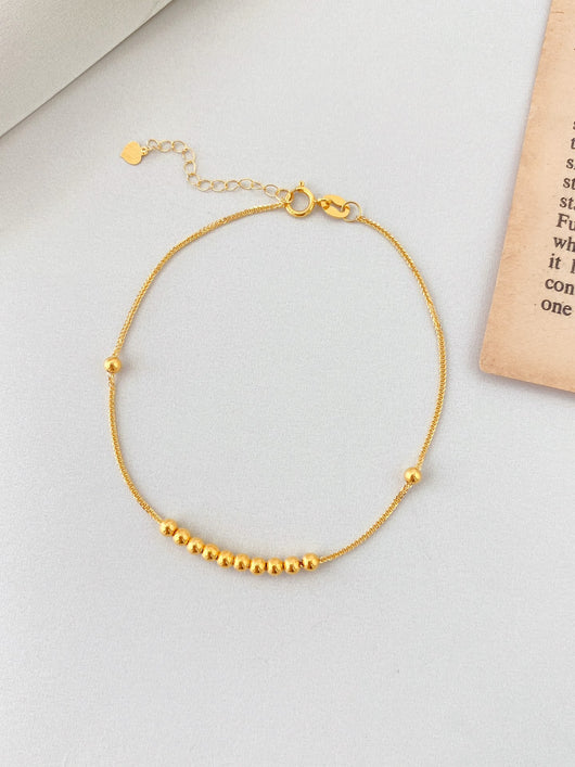 Collar de Oro 18K Chopin con Dije de Cuentas de la Suerte - Image 8