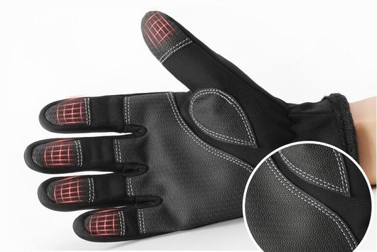 Guantes de Invierno para Ciclismo Táctil con Forro de Terciopelo y Cierre - Image 12
