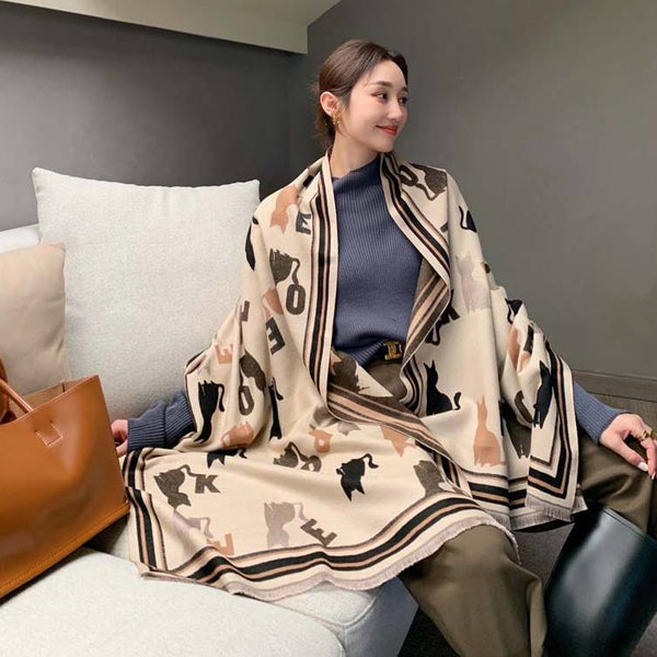 Capa Abrigo Versátil Grueso Primavera Otoño para Mujer