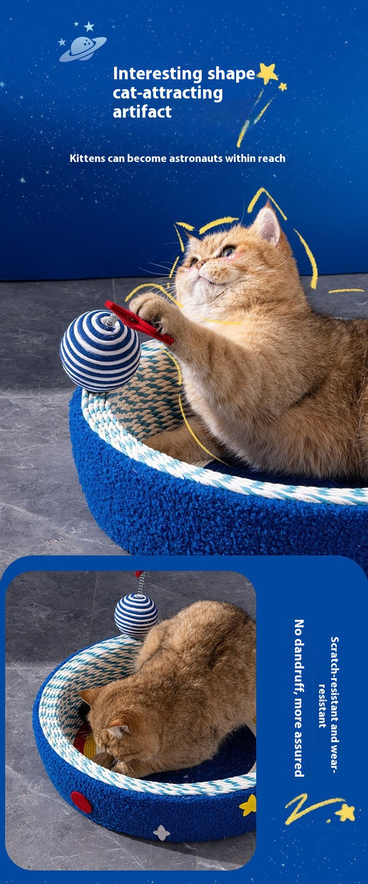 Rascador Tejido Redondo Diseño Cielo Estrellado para Gatos - Image 14