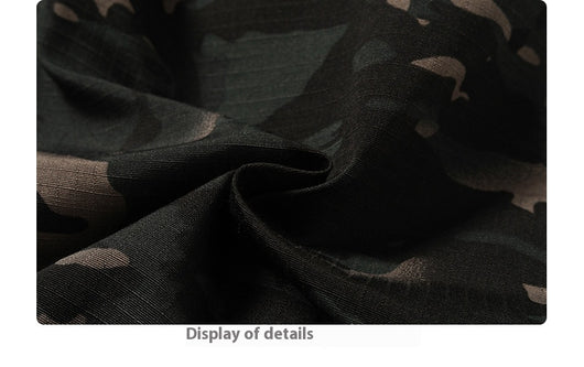 Pantalón Cargo Estilo Militar Amekaji con Múltiples Bolsillos y Corte Recto - Image 11
