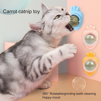 Juguetes de Hierba Gatera Adhesivos con Bolas de Menta para Gatos - Limpieza Dental y Entretenimiento - Image 6