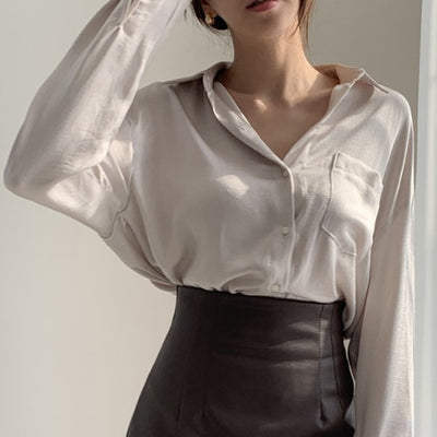 Camisa Retro Antiedad de Manga Larga para Primavera y Otoño - Image 7