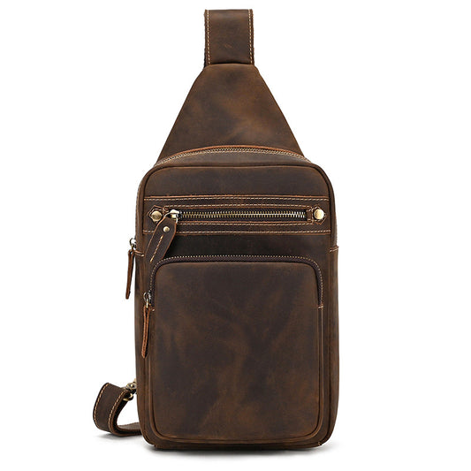 Bolso Bandolera de Cuero Genuino Retro - Estilo Casual Premium