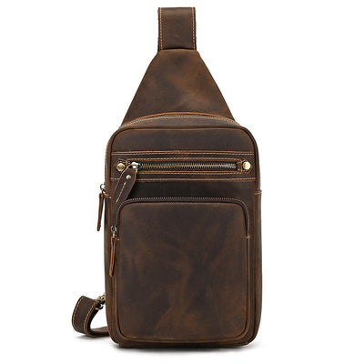 Bolso Bandolera de Cuero Genuino Retro - Estilo Casual Premium