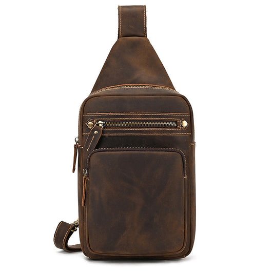 Bolso Bandolera de Cuero Genuino Retro - Estilo Casual Premium