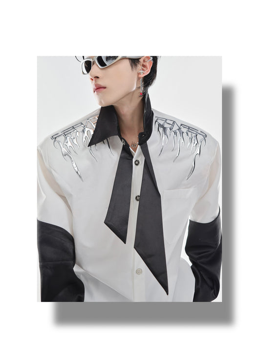 Cardigan Acolchado con Diseño de Costuras y Hombreras - Image 7
